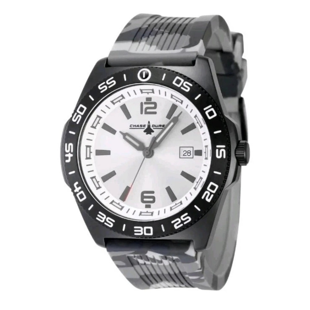 Chase Durer Men's Watch- 45mm Camouflage, Grey (CDW-0178)